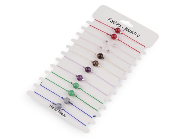 Náramek shamballa minerální korálek