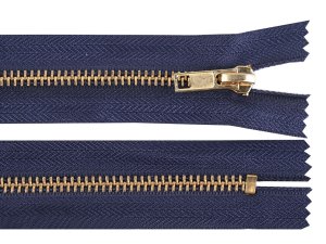 Kovový zip No 5 délka 14 cm (jeansový)