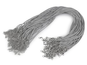 Splétaná šňůrka s karabinkou délka 45 cm