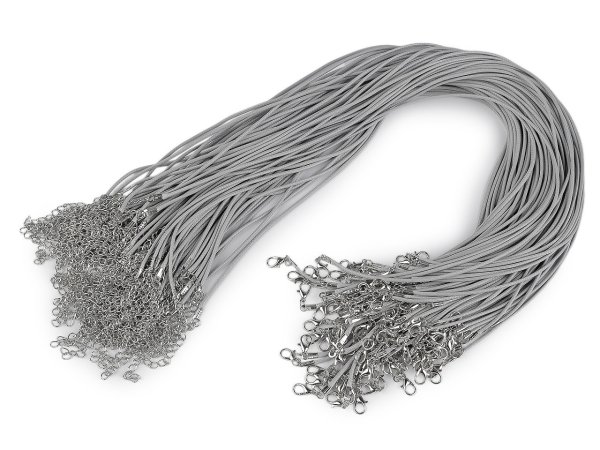 Splétaná šňůrka s karabinkou délka 45 cm