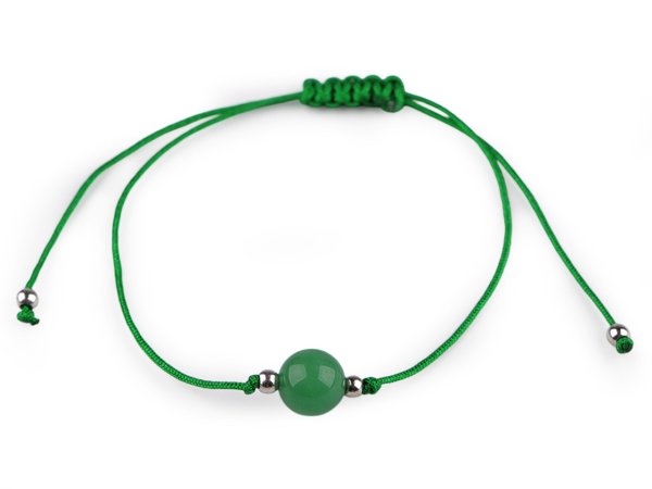 Náramek shamballa minerální korálek