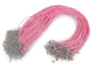 Splétaná šňůrka s karabinkou délka 45 cm