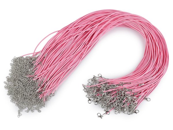 Splétaná šňůrka s karabinkou délka 45 cm