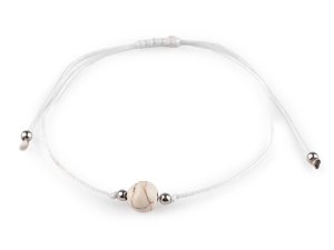 Náramek shamballa minerální korálek