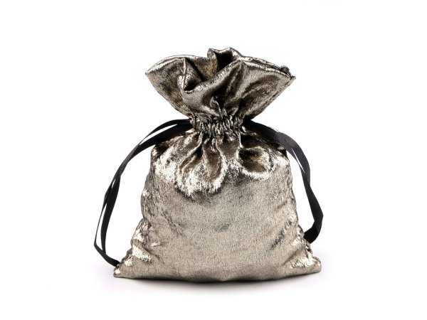 Dárkový pytlík s metalickým efektem 13x18 cm