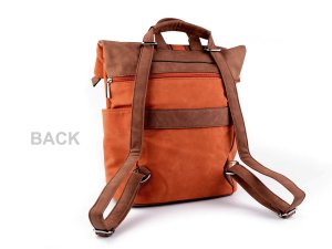 Dámský batoh / kabelka 2v1 z imitace broušené kůže 35x37 cm