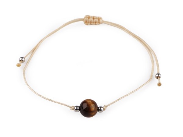 Náramek shamballa minerální korálek
