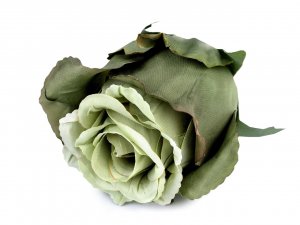 Umělý květ růže Ø70 mm - 8 zelená past.sv.