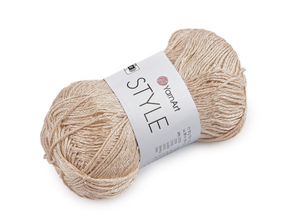 Bavlněná pletací příze Style s viskozovým vláknem 50 g
