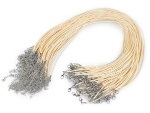 Splétaná šňůrka s karabinkou délka 45 cm