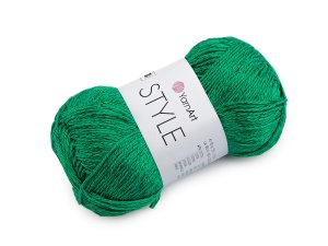 Bavlněná pletací příze Style s viskozovým vláknem 50 g