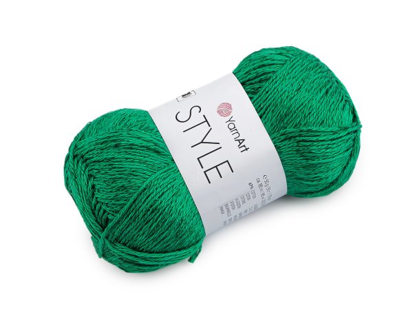 Bavlněná pletací příze Style s viskozovým vláknem 50 g