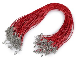 Splétaná šňůrka s karabinkou délka 45 cm