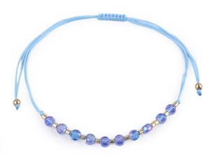 Náramek shamballa broušené korálky s AB efektem