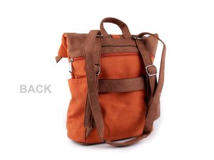 Dámský batoh / kabelka 2v1 z imitace broušené kůže 35x37 cm