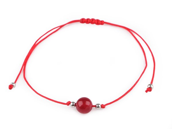 Náramek shamballa minerální korálek