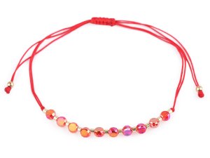 Náramek shamballa broušené korálky s AB efektem
