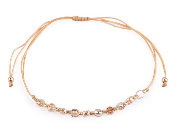 Náramek shamballa broušené korálky s AB efektem