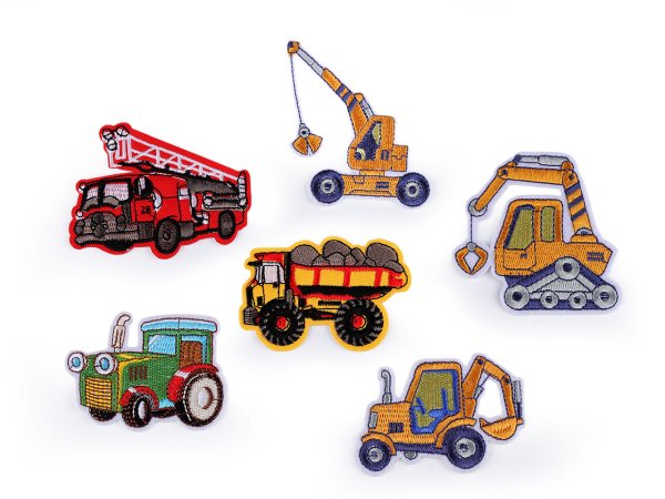 Nažehlovačka traktor, jeřáb, auto, bagr, hasiči