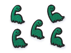Nažehlovačka medvídek, dinosaurus, jablko