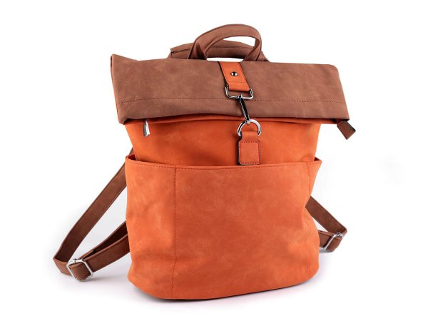 Dámský batoh / kabelka 2v1 z imitace broušené kůže 35x37 cm