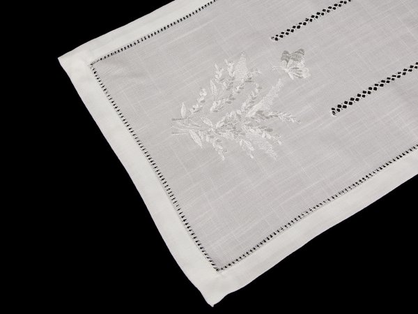 Běhoun / ubrus textilní vyšívaný 40x160 cm
