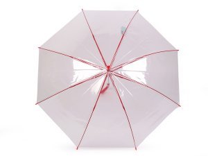 Dámský / dívčí průhledný vystřelovací deštník