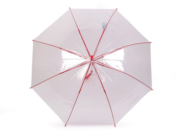 Dámský / dívčí průhledný vystřelovací deštník