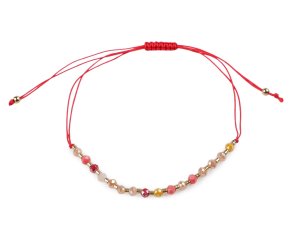 Náramek shamballa broušené korálky s AB efektem