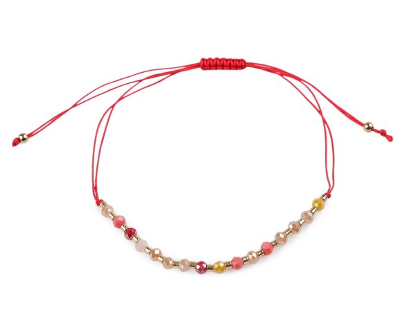 Náramek shamballa broušené korálky s AB efektem