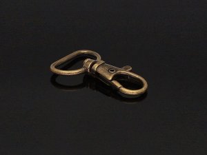Kovová karabina průvlek 20 mm staromosaz BREX