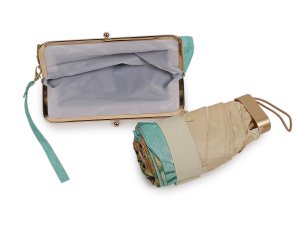 Dámský mini skládací deštník s pouzdrem