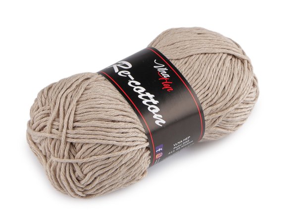 Bavlněná pletací příze Re-Cotton 50 g