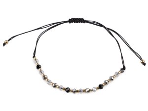 Náramek shamballa broušené korálky s AB efektem