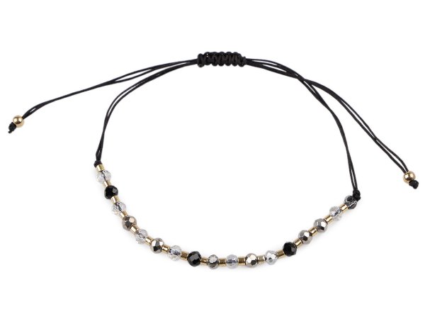 Náramek shamballa broušené korálky s AB efektem