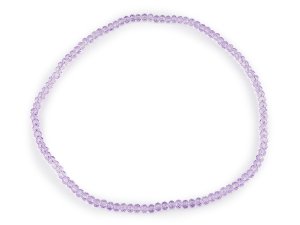 Náhrdelník pružný z broušených skleněných korálků