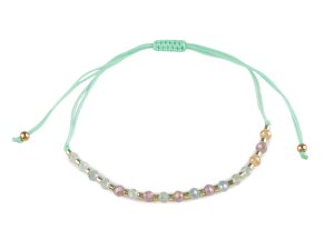 Náramek shamballa broušené korálky s AB efektem