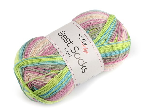Pletací příze Best Socks samovzorovací / ponožkovka 100 g