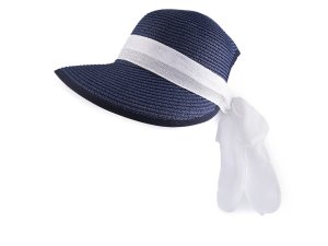Dámský letní klobouk / slamák s mašlí
