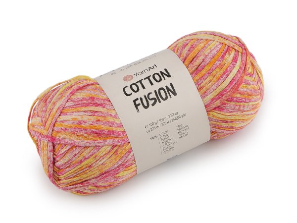 Bavlněná pletací příze Cotton Fusion 100 g
