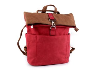 Dámský batoh / kabelka 2v1 z imitace broušené kůže 35x37 cm