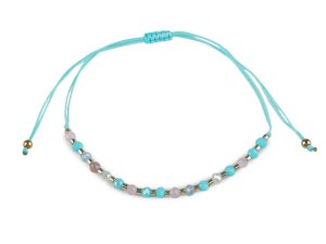 Náramek shamballa broušené korálky s AB efektem