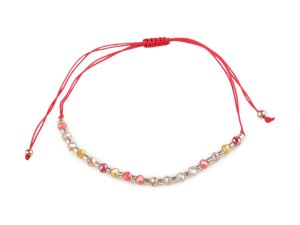 Náramek shamballa broušené korálky s AB efektem