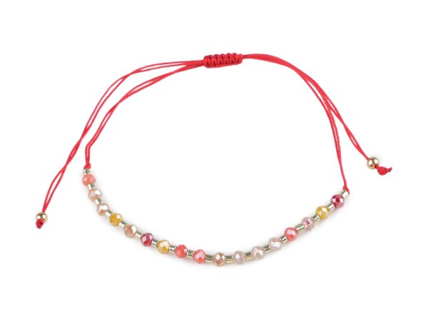 Náramek shamballa broušené korálky s AB efektem