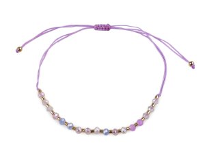 Náramek shamballa broušené korálky s AB efektem