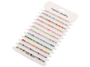 Náramek shamballa broušené korálky s AB efektem