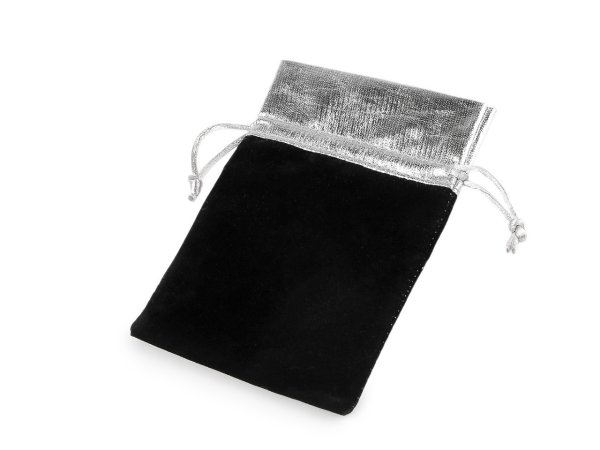 Dárkový pytlík 10x13 cm sametový, metalický