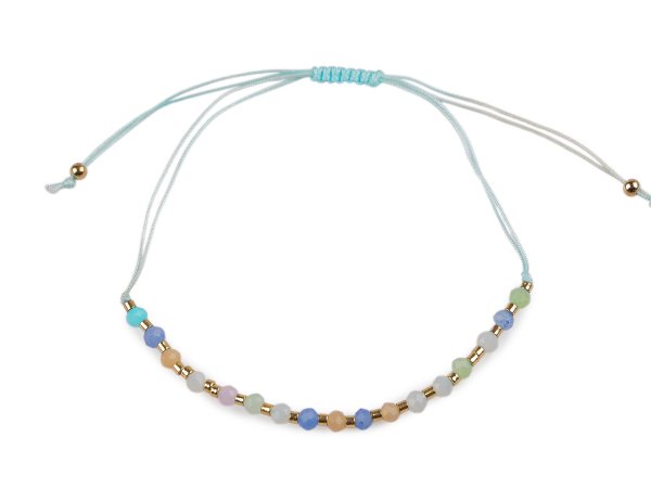 Náramek shamballa broušené korálky s AB efektem