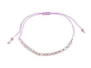 Náramek shamballa broušené korálky s AB efektem