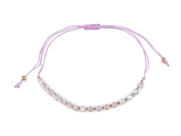 Náramek shamballa broušené korálky s AB efektem